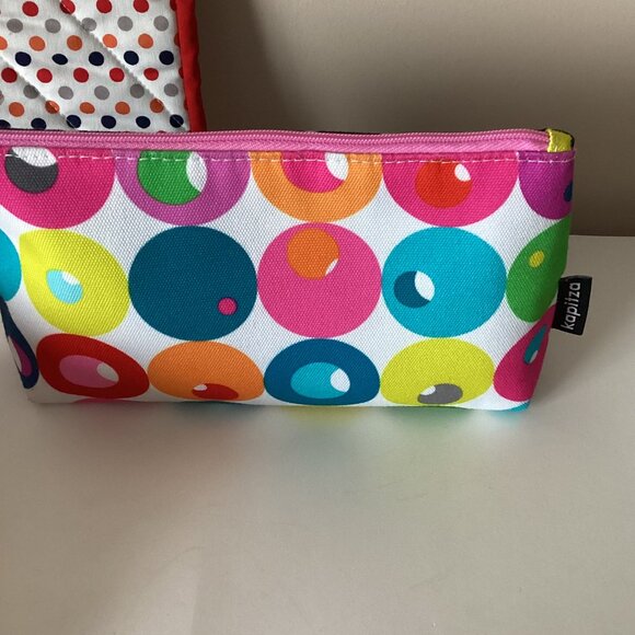 1 Clinique Kapitza Makeup Cosmetic Travel Bag Headband W Bow Curling Iron Holder - Picture 6 of 10